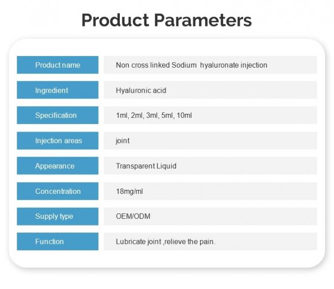 60mg / 3ml Intra Articular Injection Hyaluronic Acid For Knee